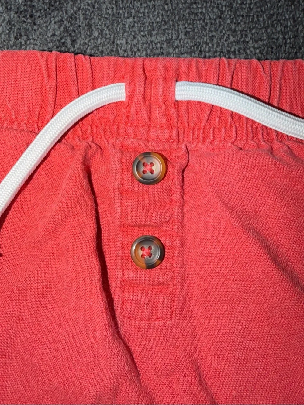 Carter's 9 month shorts boy girl Pull-On Shorts with White Drawstring